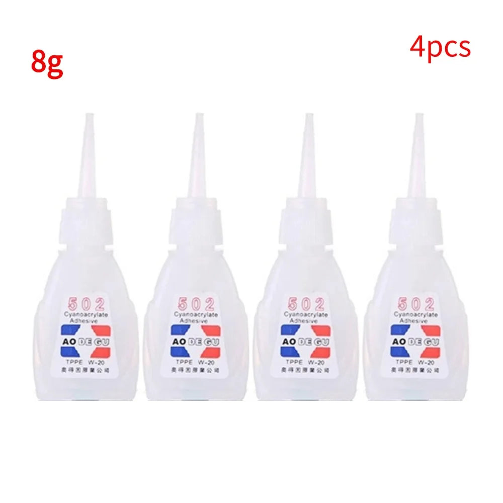 8g/30g Super Glue Instant Adhesive Strong Adhesion Best Repair 502 Fast Multipurpose Agent Strong shoe Glue 1/2/3/4/5/10pcs