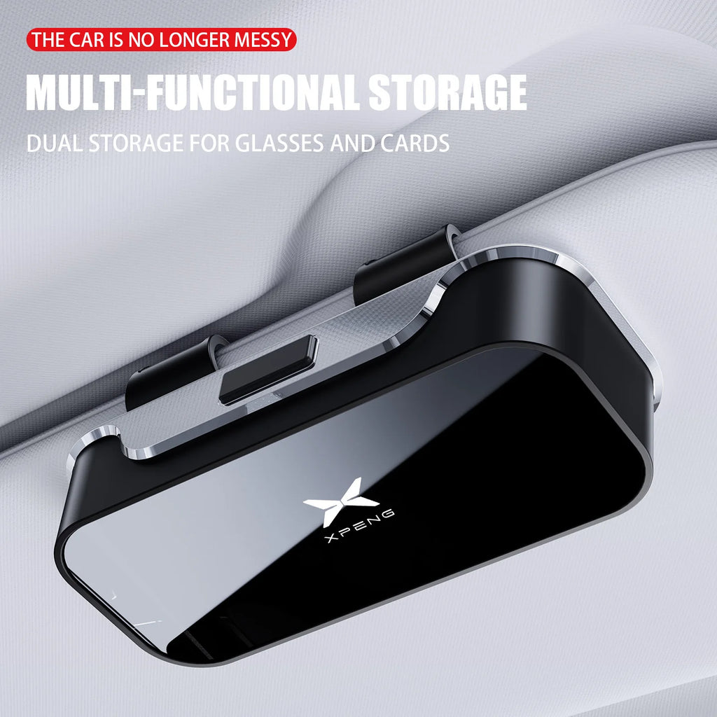 For XPENG G6 P7 G9 MONA M03 G3 P5 2024 2025 Car Interior Accessories Car Visor Sunglasses Glasses Case Glasses Holder Clip Box