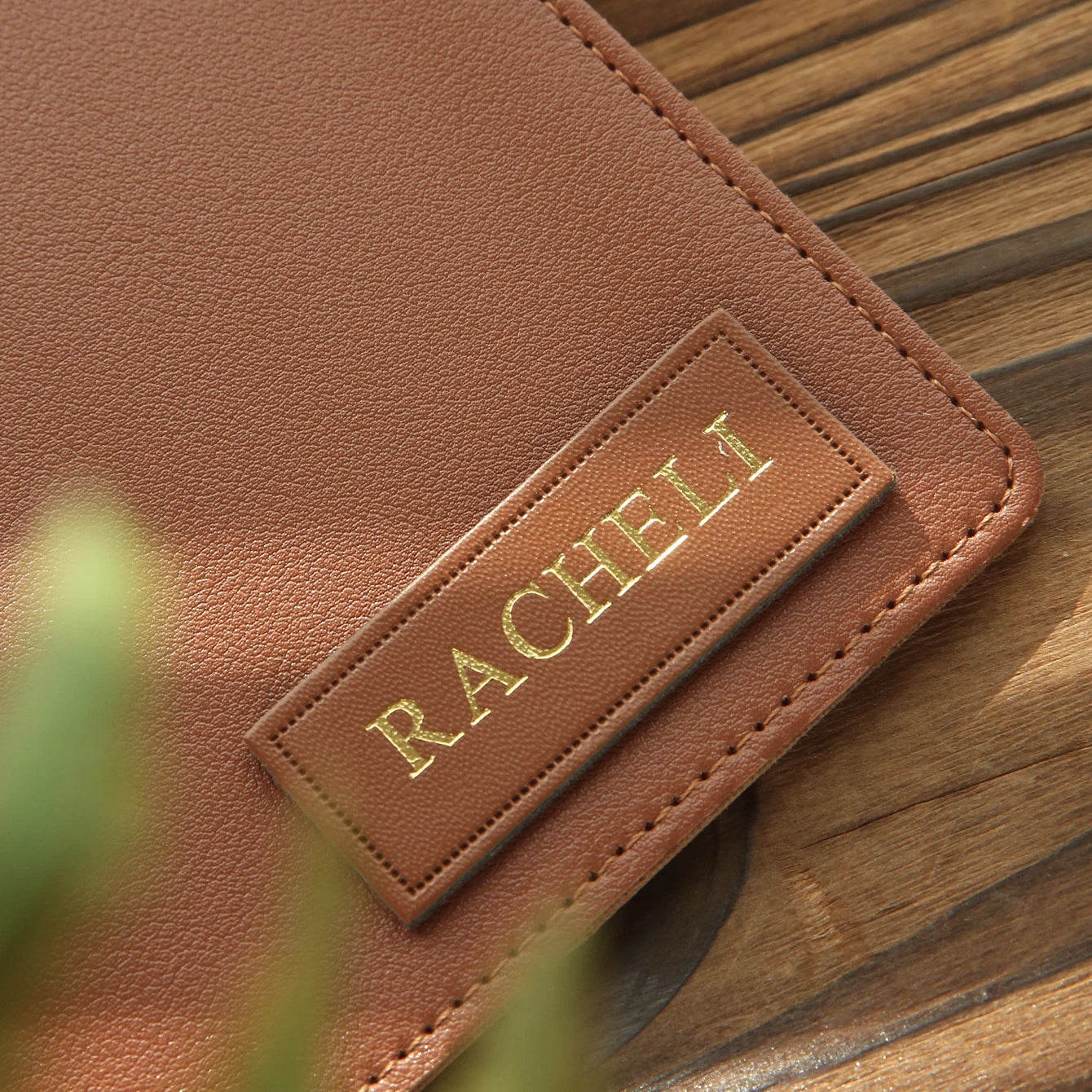 Custom Hot Stamping Name Passport Cover Minimalist Leather Passport Holder Personalized Travel Document Case, Unique Travel Gi