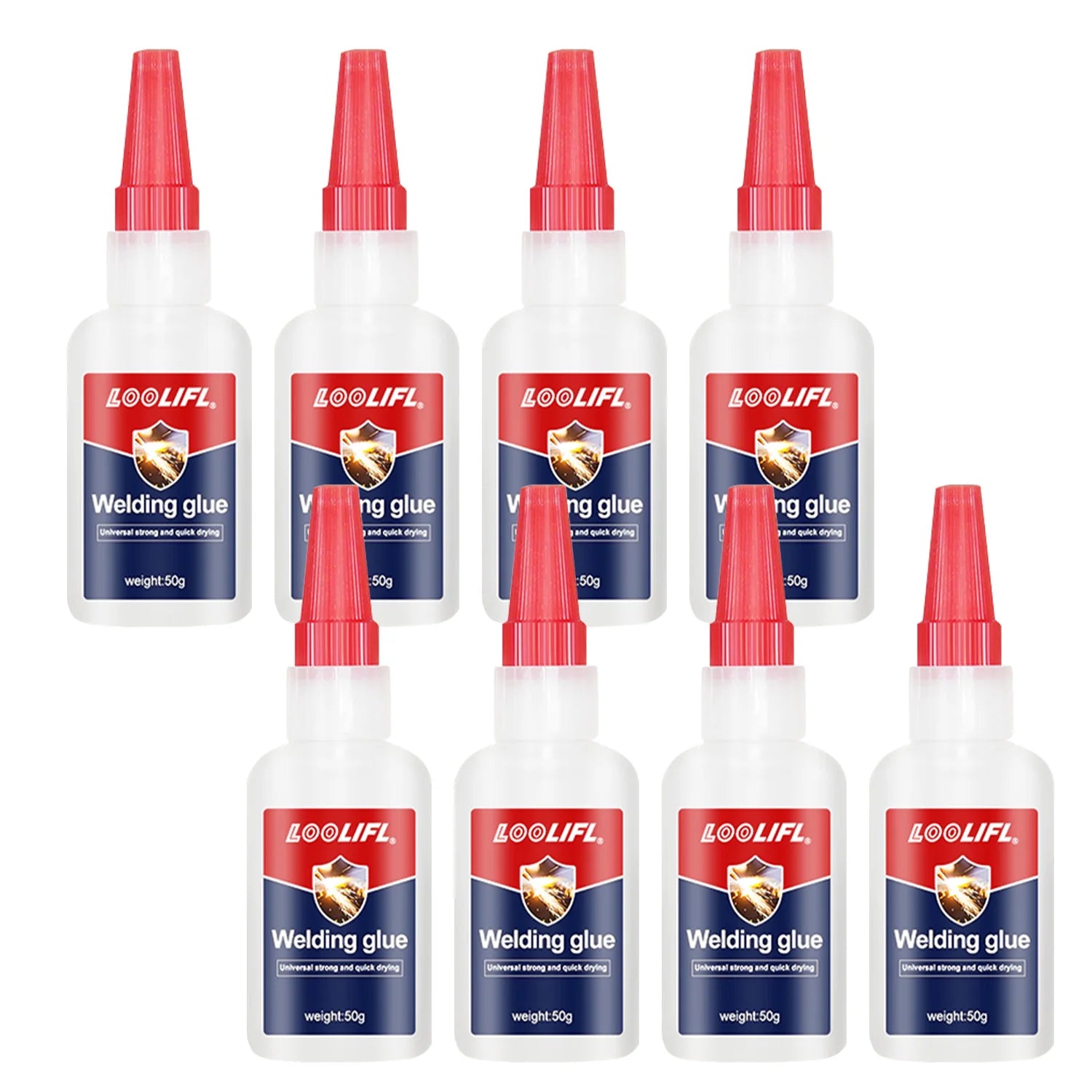 Super Strong Transparent Glue, No. 1-8 Strong Water-Based Acrylic Quick-Drying Adhesive, Suitable for Wood, Rubber, Leather, Plastic, Metal, Diamond Rhinestone Jewelry, DIY Handmade Products, Etc