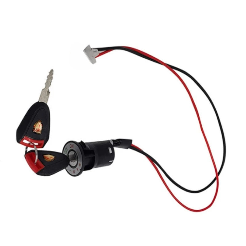 For Citycoco Scooter Power Lock Key Switch Assembly Electric Door Vehicle Starter Switch Power Ignition Switch