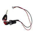 For Citycoco Scooter Power Lock Key Switch Assembly Electric Door Vehicle Starter Switch Power Ignition Switch