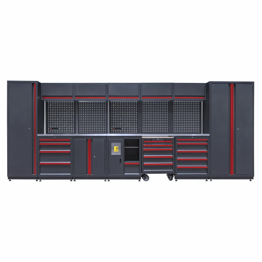 GATmatic Modular Garage Wall Storage System Heavy Duty Metal Tool Cabinet Wholesale Workshop Workbench Organization