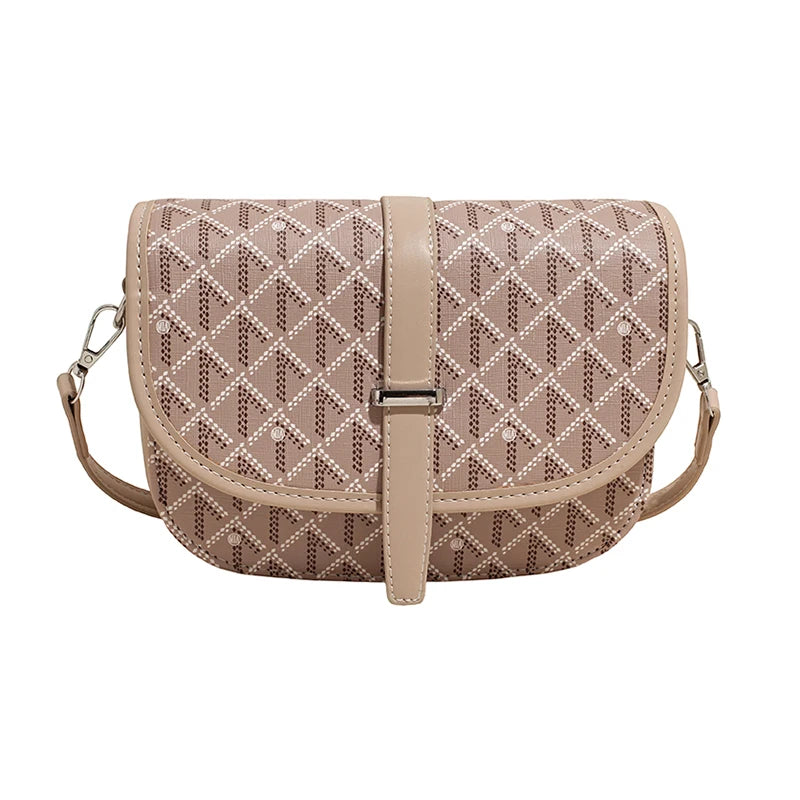 Trendy Diaper Bag: Women's Luxury Vintage Leather Handbag, High-End Simple Crossbody Bag With Paris Style And Letter Logo