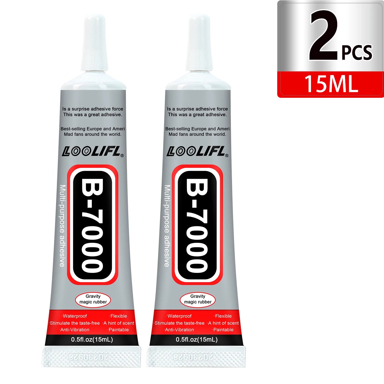 Loolifl B-7000 15/25/50/110Mltransparent Phone Screen Repair Glue Universal Glass Plastic DIY Adhesive with Precision Applicator