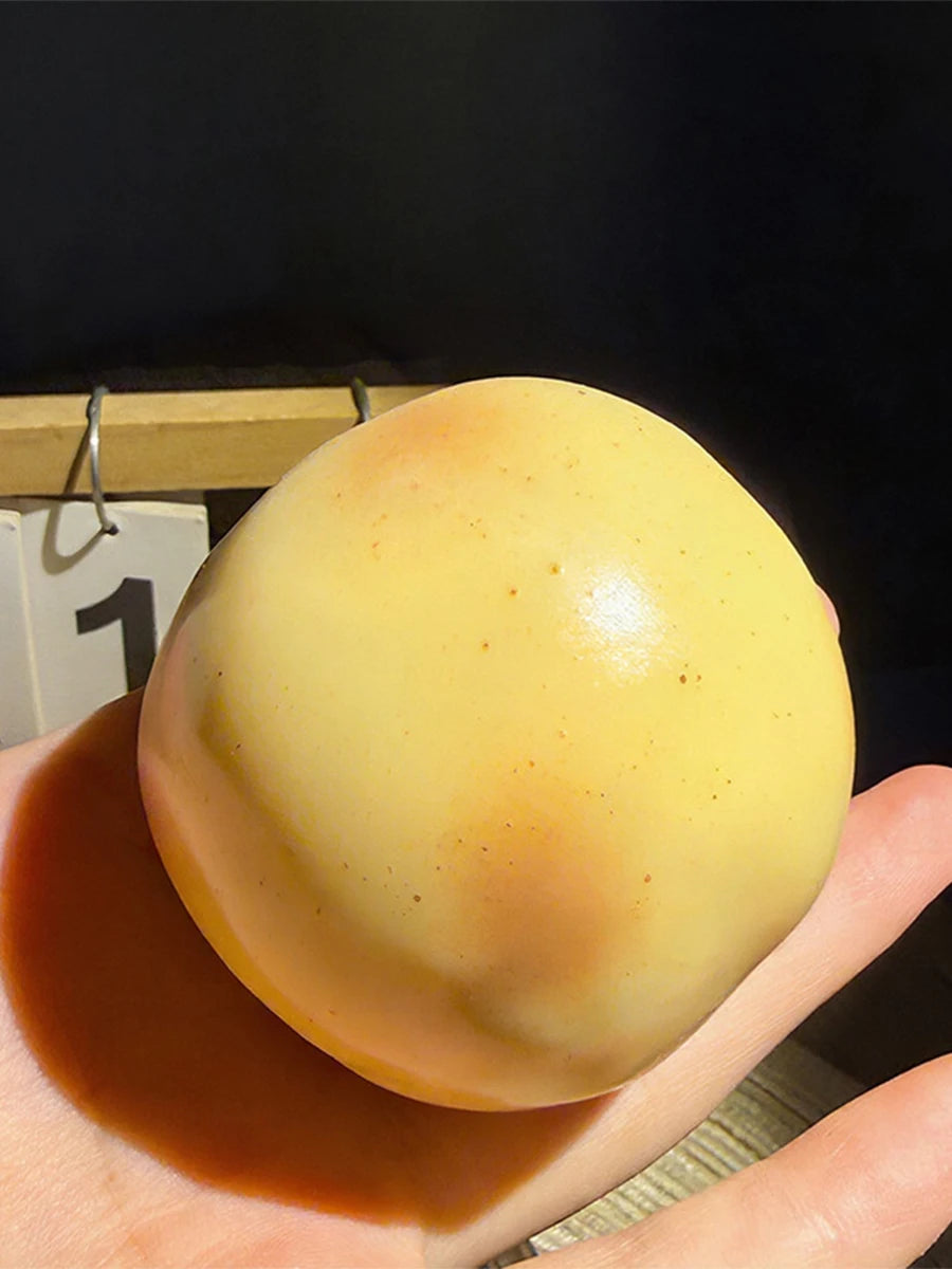 Simulated Orange Mango Lemon Potato Corn Pudding Pineapple Handmade Squishy Stress Ball Crisp Crunch ASMR Sensory Squeeze Ball