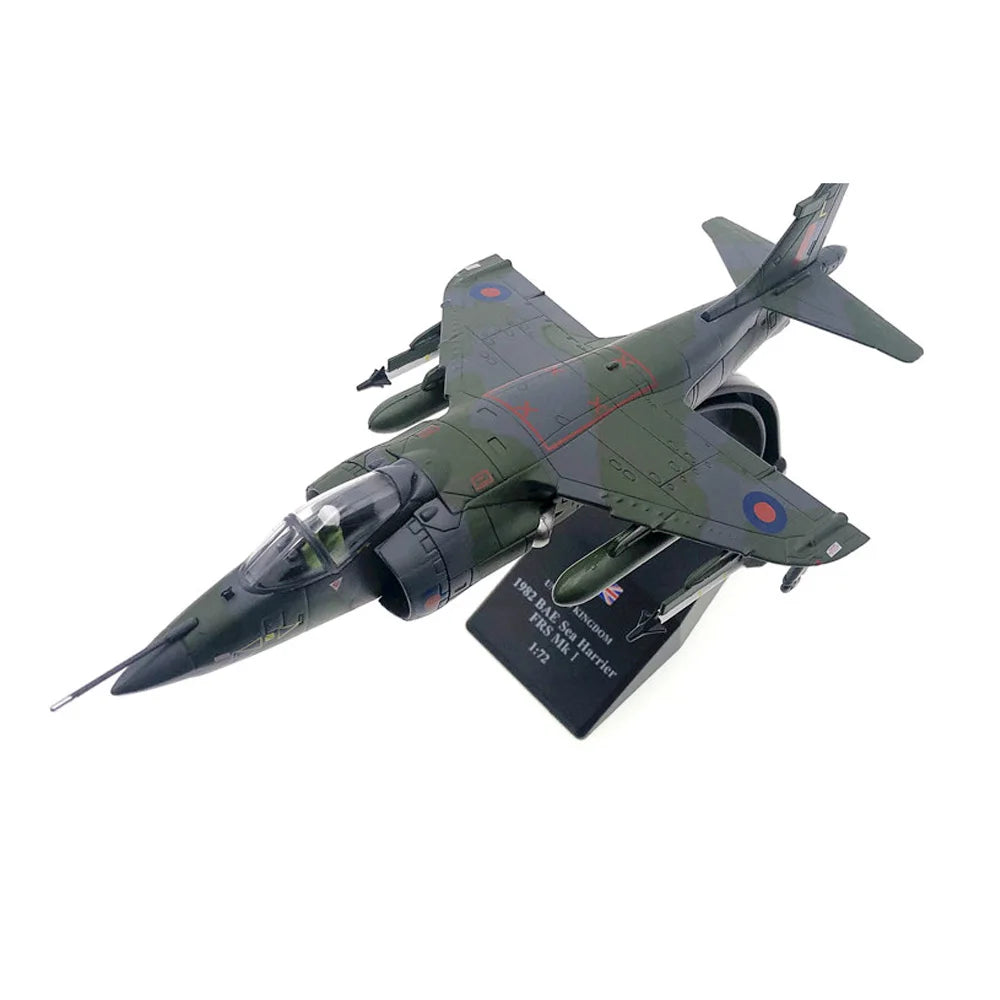1:72 Scale British Marines Harrier FRS MK I  Jump Fighter Attack Jet Plane Aircraft Ornament Handcraft Model  Gift