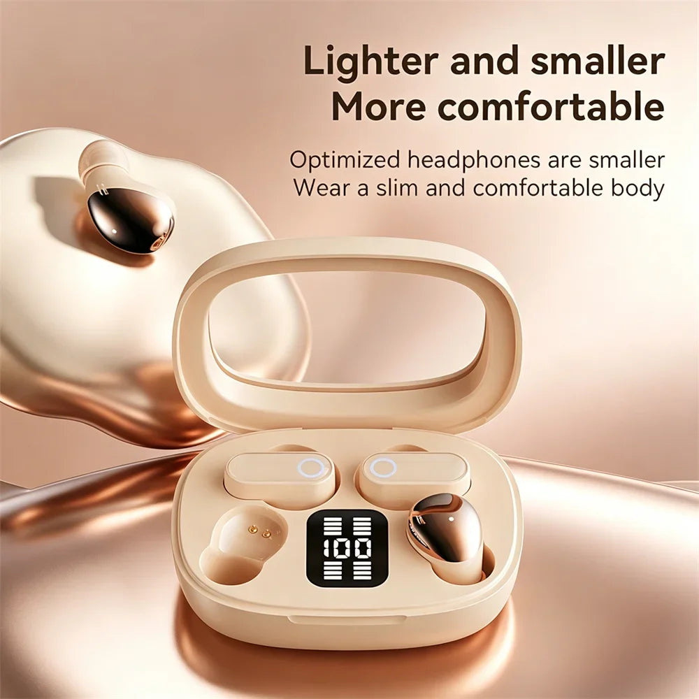 Electroplated TWS In-Ear Wireless Earphone Long Battery Life Digital Display 2-In-1 Dual Headphone Subwoofer Stereo Game Earplug