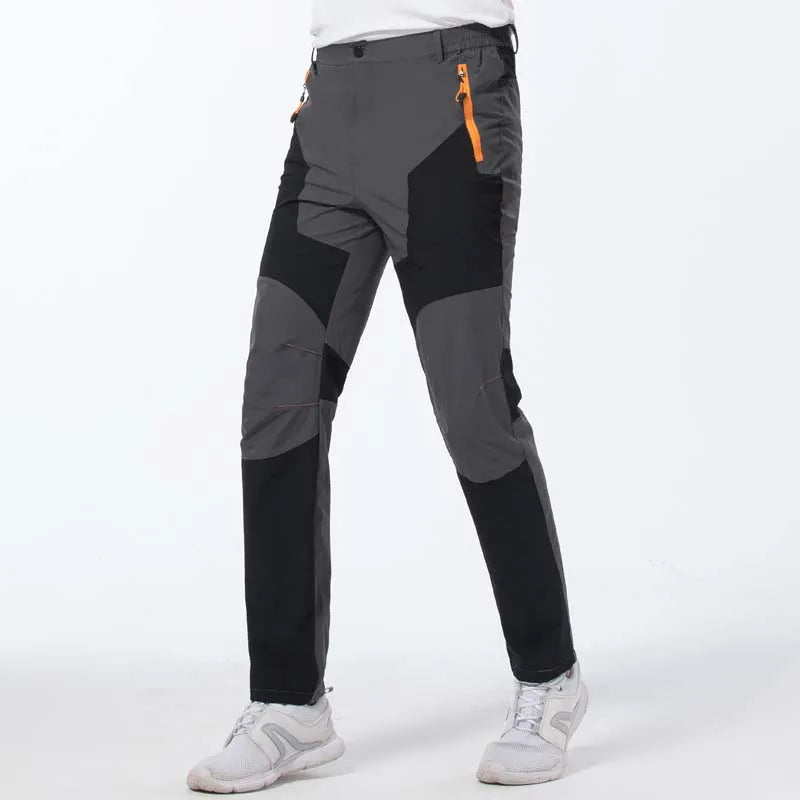 Elastic Mens Hiking Pants Outdoor Sport Summer Quick Dry Windproof Waterproof Trekking Climbing Wear-resistant Breathable Pants