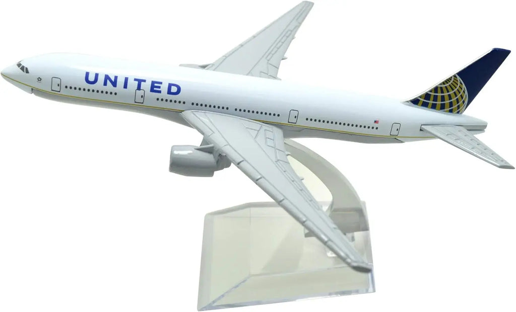16CM 6inch Diecast Alloy B777 United Airlines Airways For Collection Friend Airplane for Children Collection Gift Display