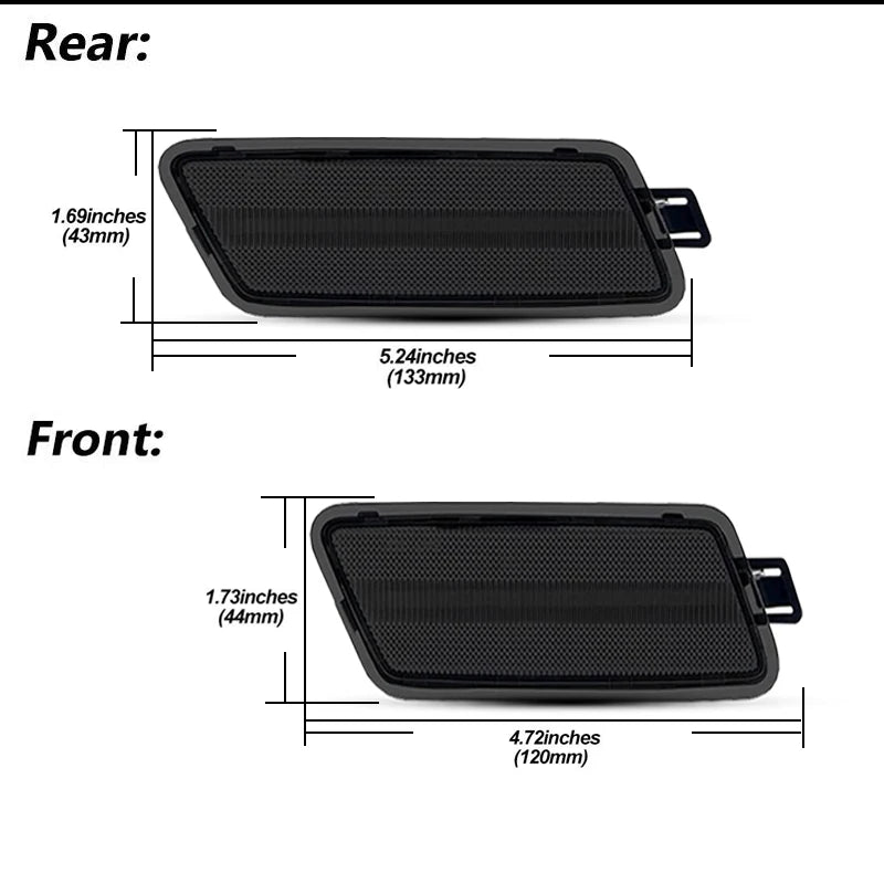For Audi A7 Quattro/ RS7/ S7 Front Rear Side Marker Light Turn Signal Light Parking Position Indicator Lamp Assembly 2012-2017