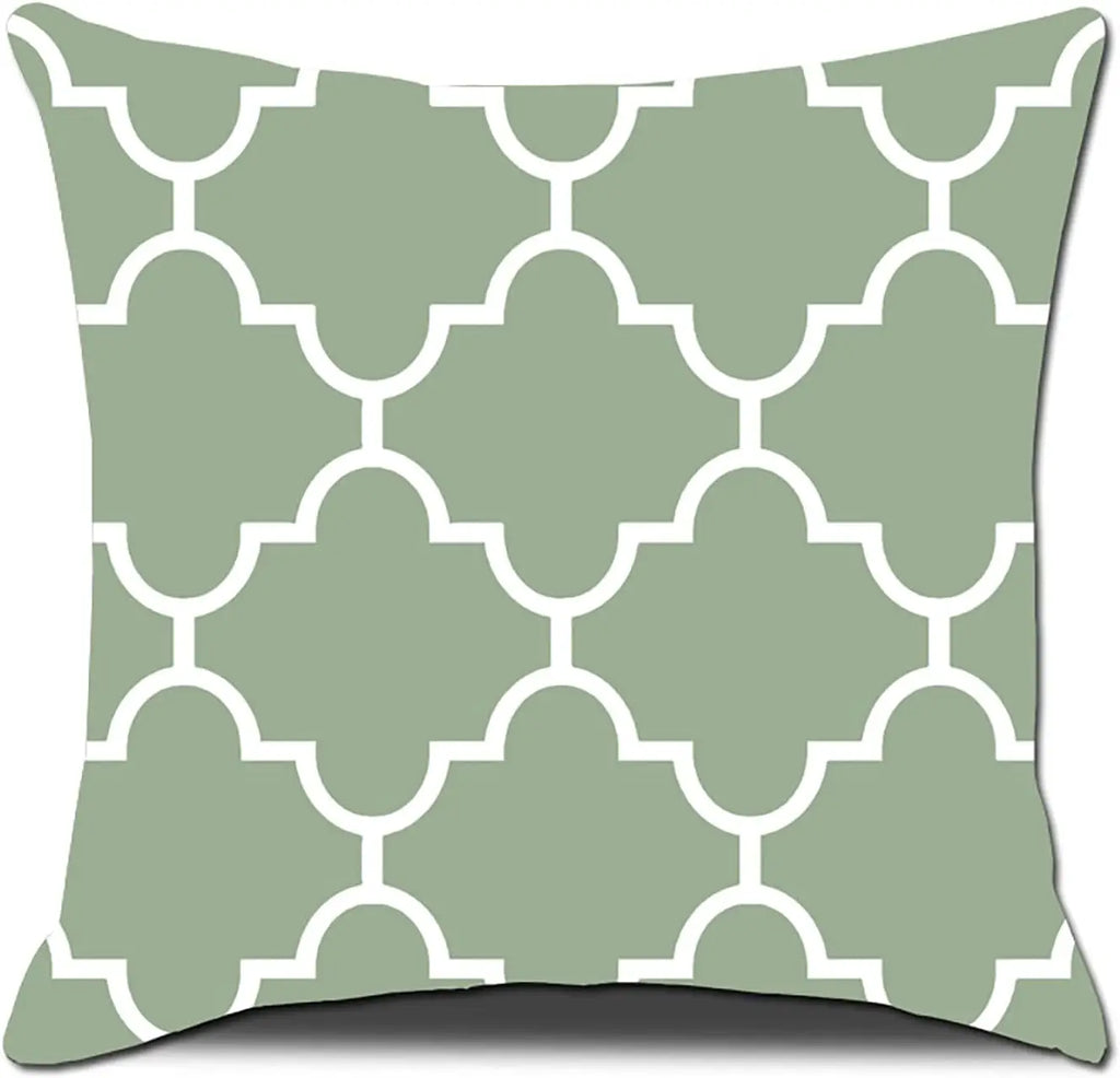 4Pcs Linen Throw Pillow Covers 45x45cm Decorative Cushion Cases for Sofa Bedroom Living Room Home Decor Zippered Pillowcases