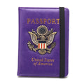 USA Passport Cover PU Leather, Personalized American Passport Holder for Men & Women, US Travel Document Case
