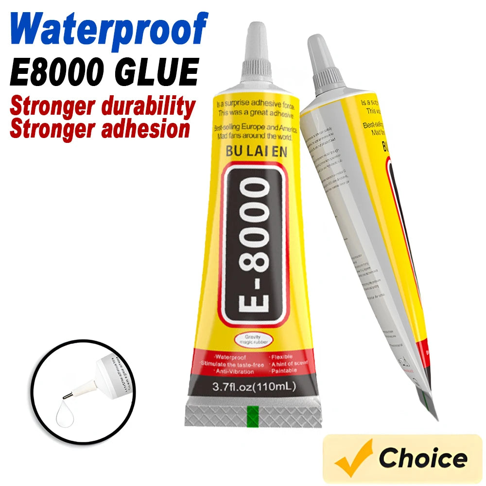 15/50/110ml E8000 Multi-Purpose Liquid Glue Super Xyun Adhesive for Jewelry Crafts Rhinestones DIY Phone Screen Glass Nail Gel