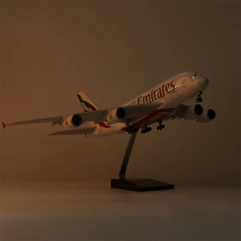 New Emirates A380 Model Plane 1/160 Scale 18 inchs Large Die-cast airplane Toy Collected Gift By Aviation