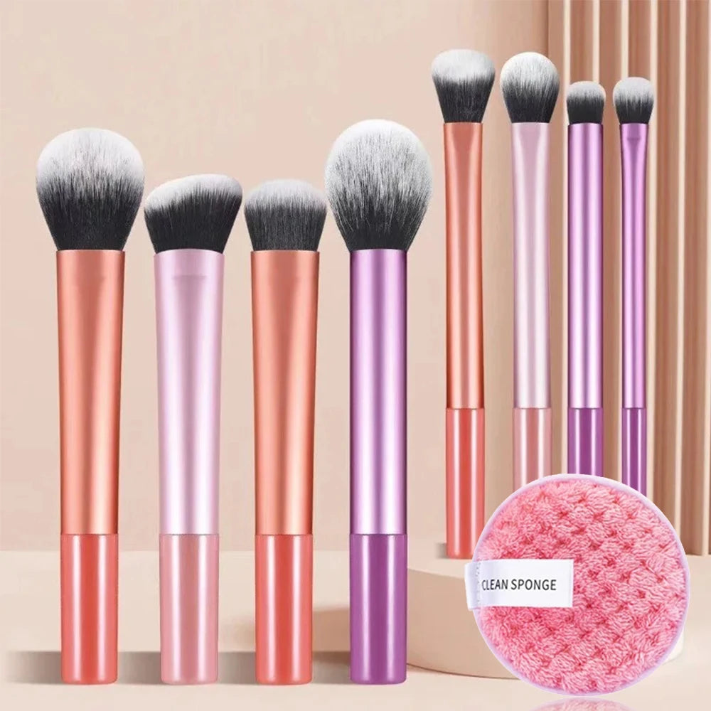 12pcs Makeup Brush Kit Soft Synthetic Hair Make Up Brushes Foundation Blush Eyeshadow Cosmetic Makeup Tools