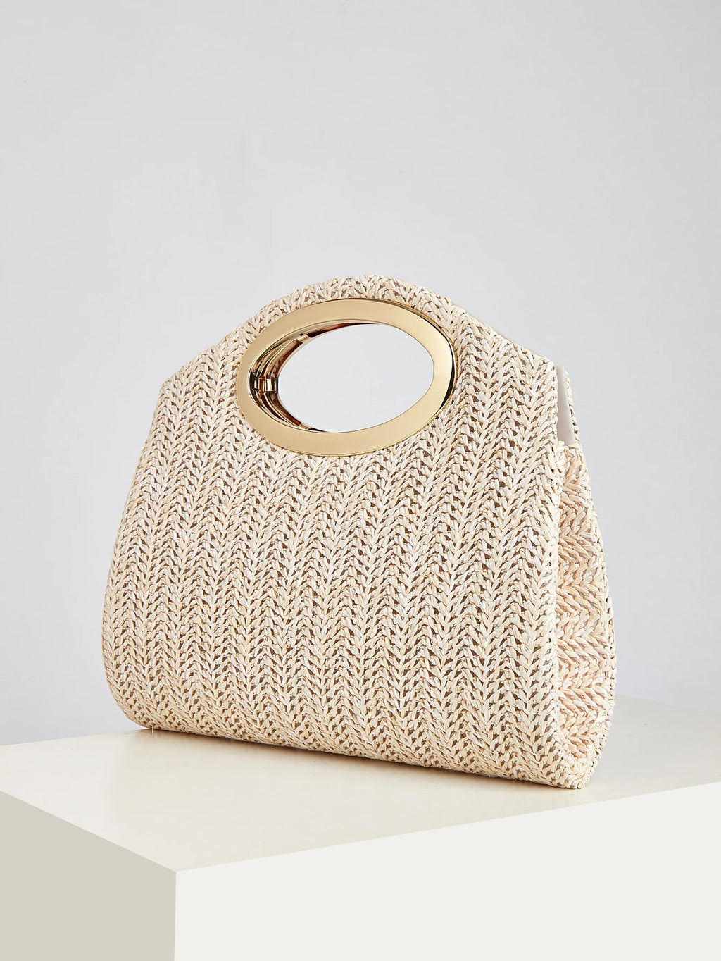 New Fashionable Woven Handbag for Women, Versatile for Holidays, Beach, Business Commuting, Casual, Simple, Beach, and Vacation Essentials