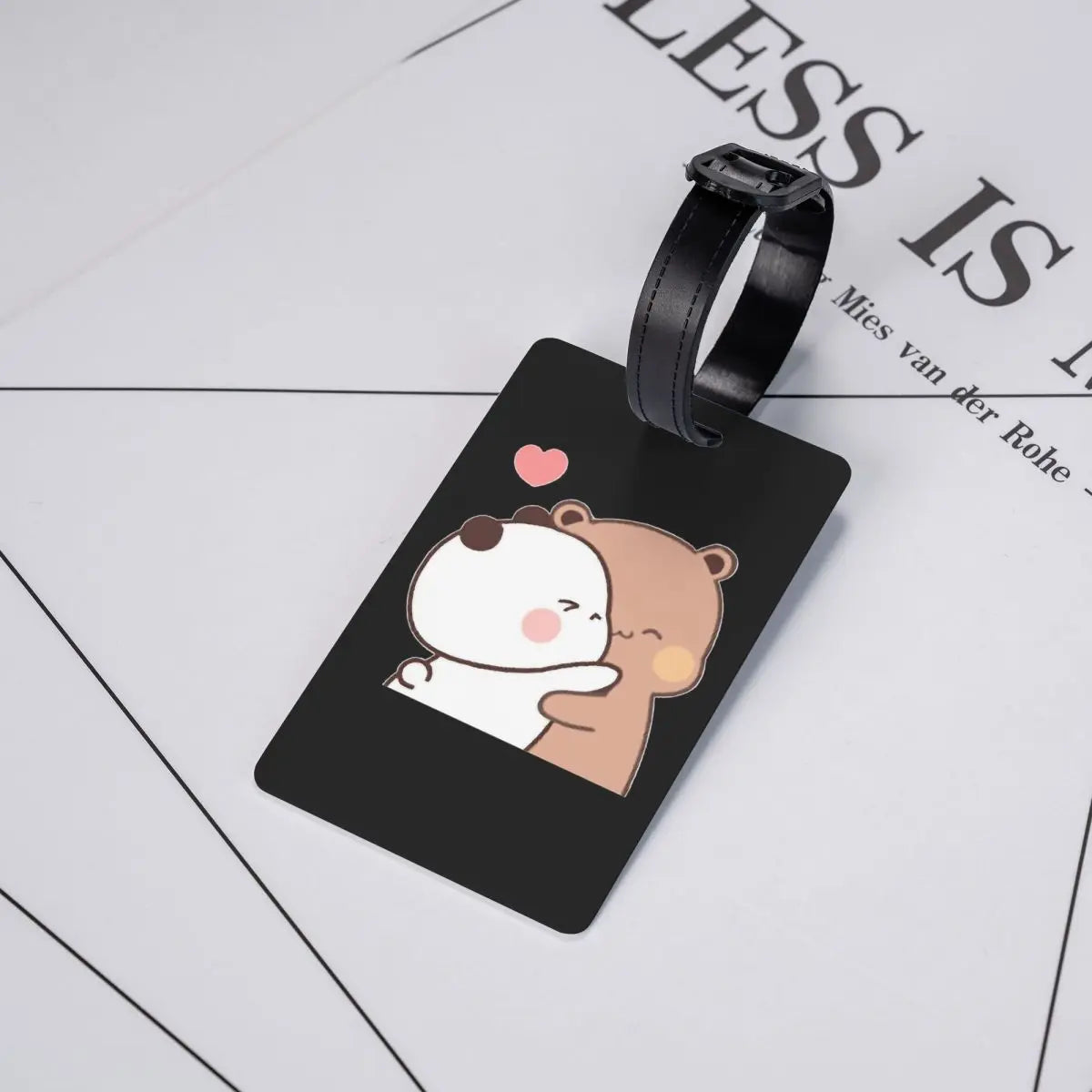 Peach And Goma Bubu Dudu Balloon Luggage Tags Suitcase Accessories Travel Baggage Boarding Tag Label Holder ID Name Address