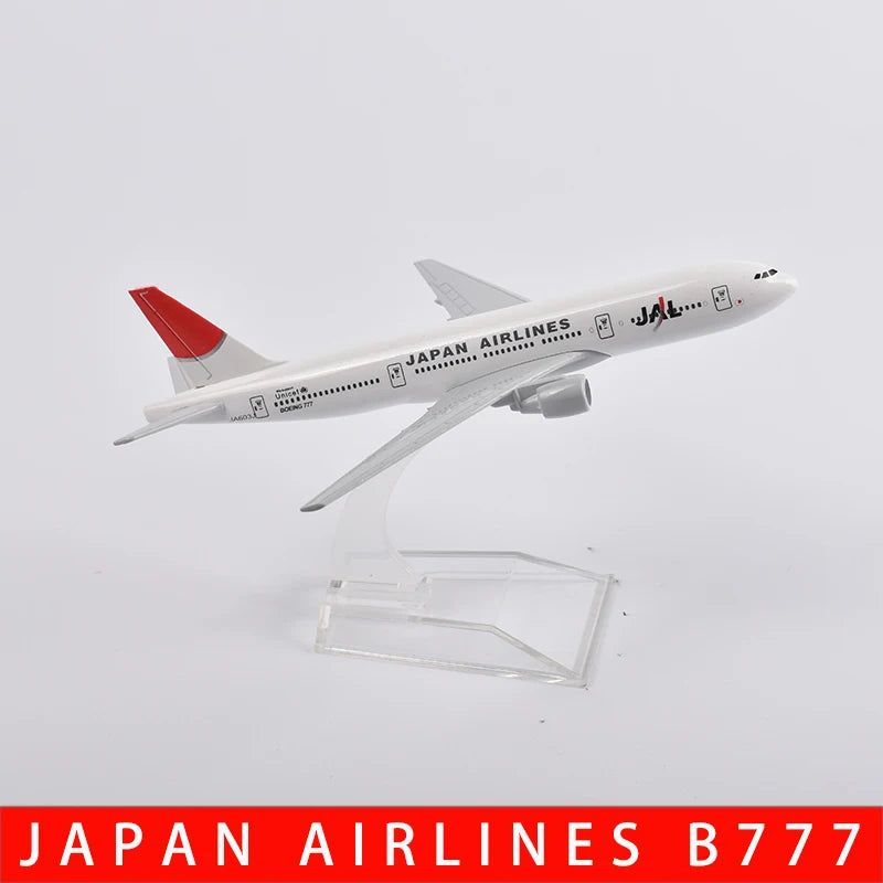 JASON TUTU B747 Airplane Model B777 Aircraft Model Diecast Metal 1/400 Scale Adult Children Collection For Display Show Gift