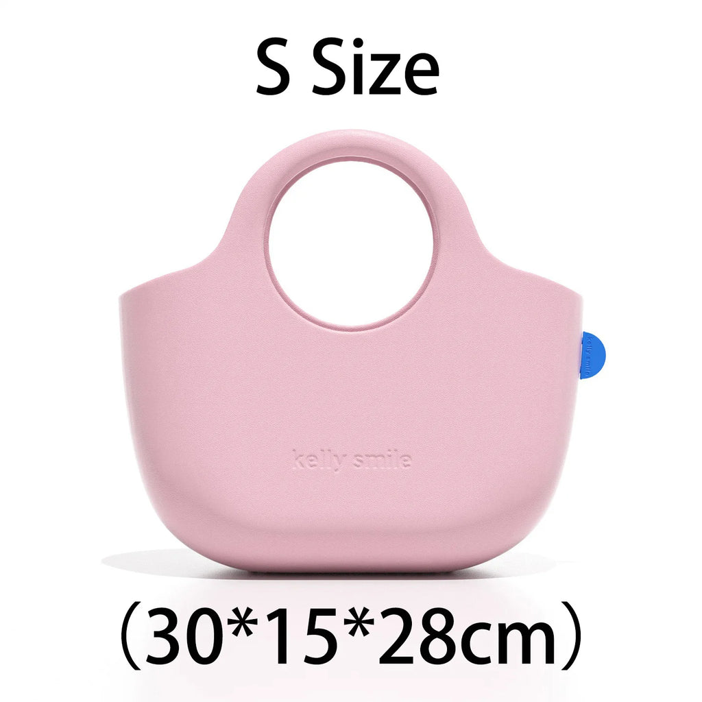 2026 New Fashion Beach Bag Waterproof Swimming Basket Bag EVA High-Capacity Handbag Lightweight Storage Bag Commute Shopping