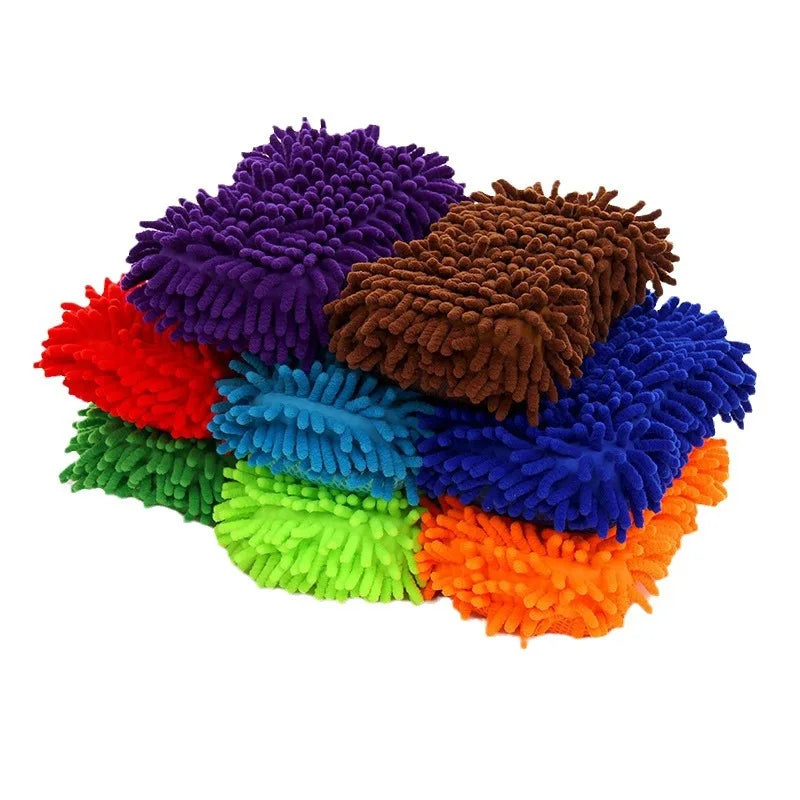 Thick car wash sponge, specialized cleaning mop for car cleaning, plush car supplies, soft and portable