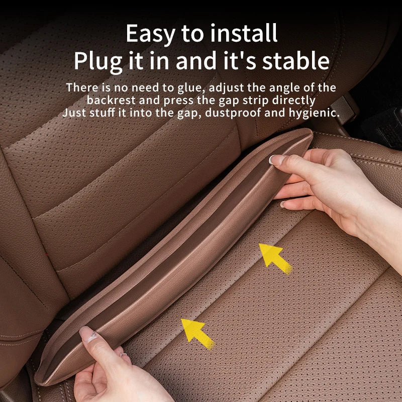 Plug-In Car Seat Gap Filler Elastic EVA Car Seat Crevice Filling Strip Universal Seat Blocker Prevent Dropping Car Accessories