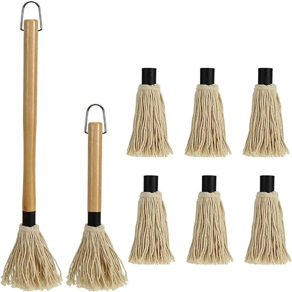 18" BBQ Sauce Basting Mops Roasting or Grilling Basting Mop Grill Basting Mop for Barbeque Marinade Smoking Steak or Glazing