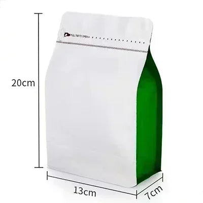 100pcs Wholesale 250g Coffee Bean Powder Bags with Valve Block Bottom 8oz Whey Protein Powder Food Packaging Food Storage Bags