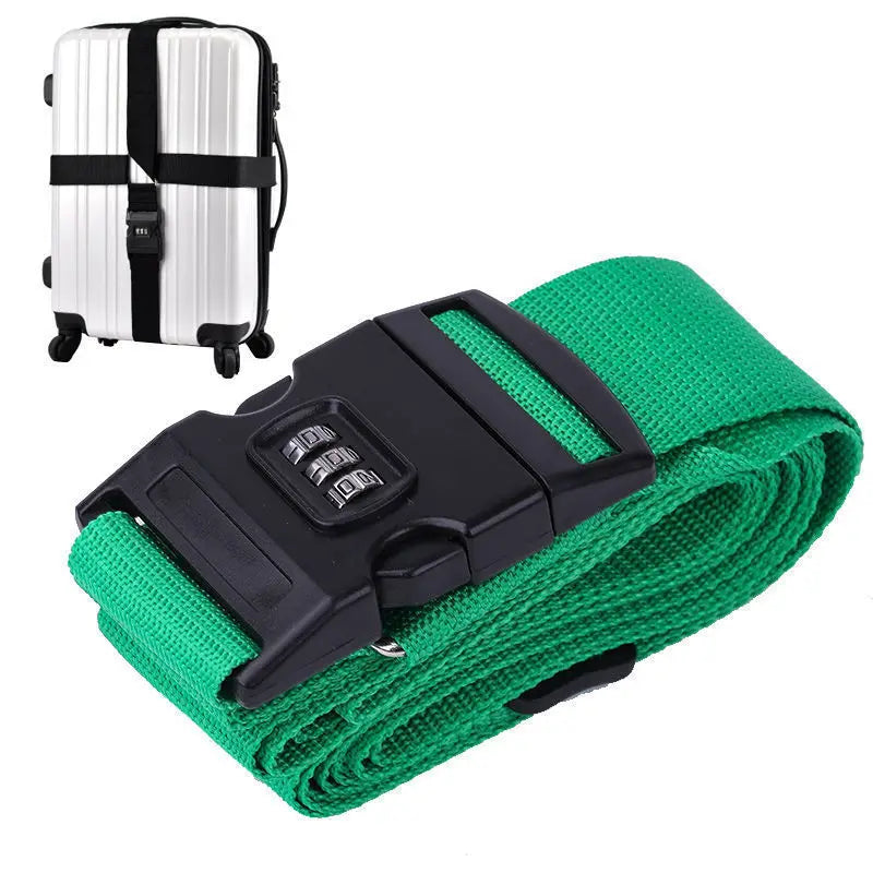 cipher lock Travel Belt Trolley Seat Belt Luggage Packing Box Cross Strap Suitcase Packing Seat Belt Reinforced Adjustable Strap
