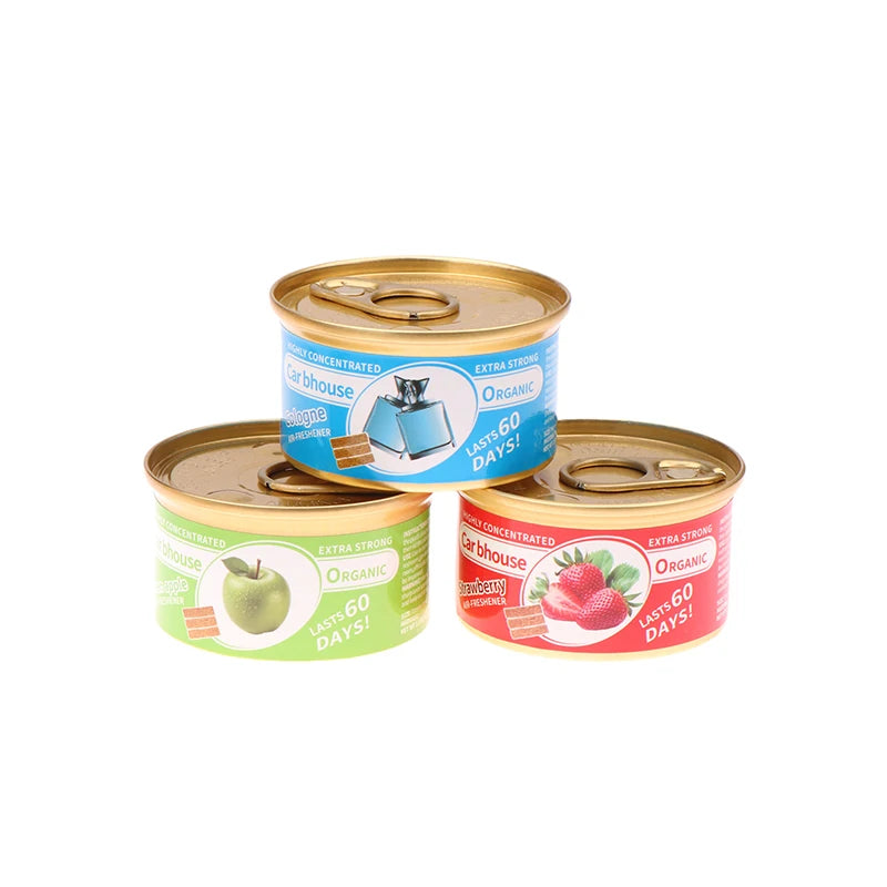 Car Aromatherapy Wooden Blocks Canned Shaped Deodorizing Fiber Air Freshener Auto Aromatherapy Car Interior Deodorant Supplies