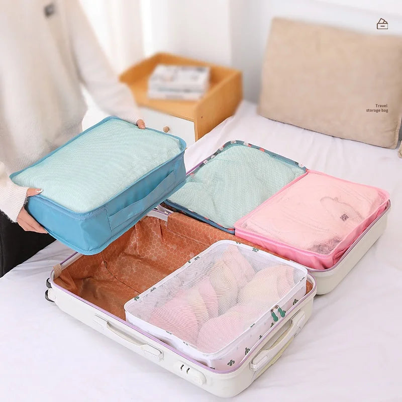 Travel Storage Bags Luggage Clothes Sorting Pouches Trip Classification Fabric Bags For Garments Underwear And Panties