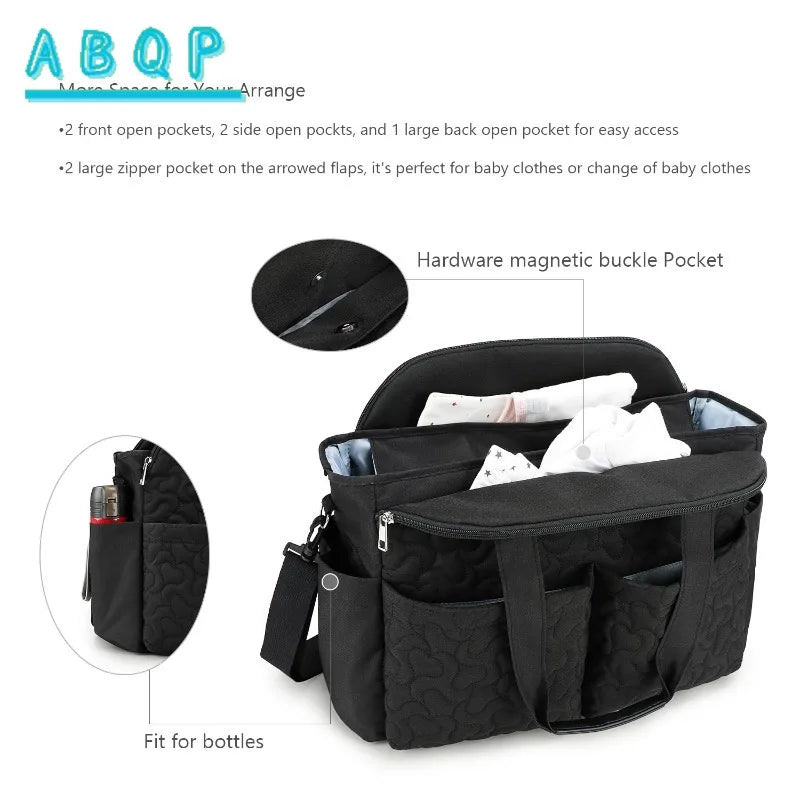 Stroller Hanging Bag Large CapacityStroller Diaper Bag Fashionable Multifunctional Outing Baby Products Storage Bag High Quality