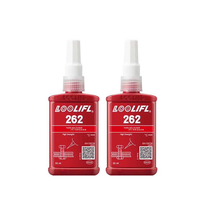 50ml 262 Screw Lock Threadlocker Quickly Cured Thread Locking Agent Anaerobic Adhesive Corrosion-Resistant Anti-Loosening Glue