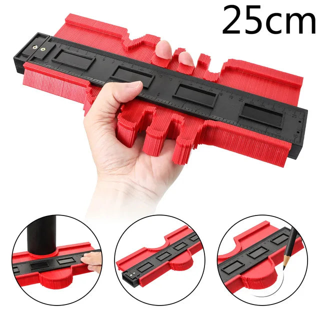 Onnfang Newest Contour Gauge  Multifunctional Plastic Profile Copy Contour Gauges Standard measuring instrument General Tools