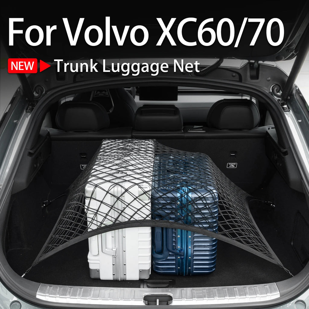 For Volvo XC60 XC70 trunk net double-layer nylon luggage storage net anti-slip fixed Car interior accessories