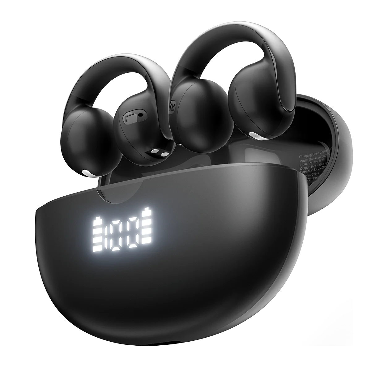 Blackview AirBuds 13 OWS Ear Clip Headset with LED Display IPX7 Waterproof 400mAh Bluetooth 5.4 Sports Earphones with Mic