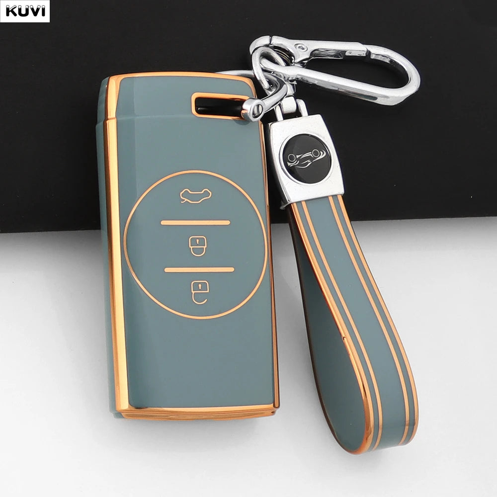 Pink TPU Car Remote Key Case Cover Fob Keychain Shell For Chery Tiggo 7 pro 8 Pro Exeed Tiggo 2 3x Arrizo 5 Pro Gx 5x EQ7 2021