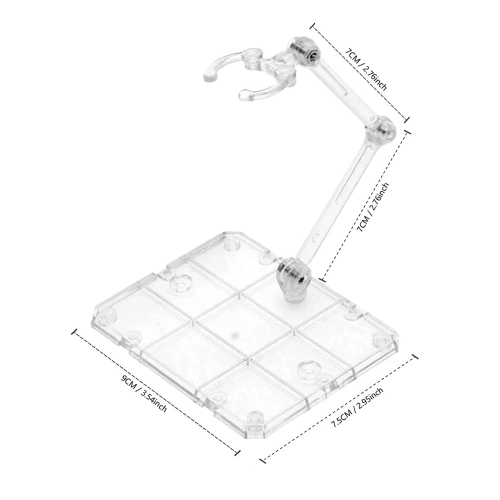 Premium Action Figure Display Stand,Compatible with BJD HG RG SD SHF Gundam 1/144 Models,Doll Showcase Stand,Base can be Spliced