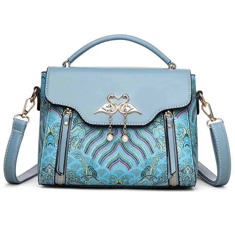 2025 new fashionable high-end handbag trend, simple Korean version single shoulder crossbody bag trend