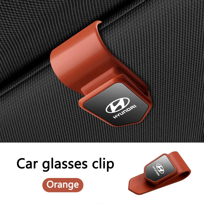 New Car Sun Visor Glasses Clip Sunglasses Card Holder For Hyundai Genesis N-LINE I10 I20 I30 I40 IX20 IX35 Kona Getz Veloster