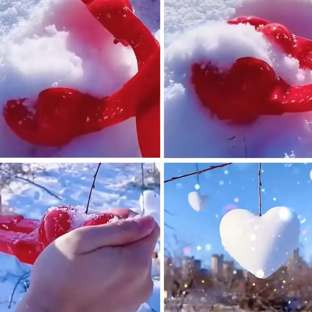 4pcs Cute Bear Duck Snowball Clip Snow Clay Ball Maker Creative Snowballs Mold Snow Shovel for Kids Outdoor Sports Snow Toys