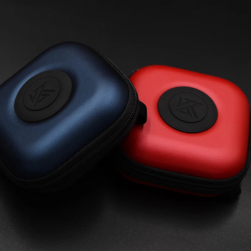 KZ PU Wired Headphone Bag Black Earphone Storage Case Convenient Carrying Earphone Cable Storage Box