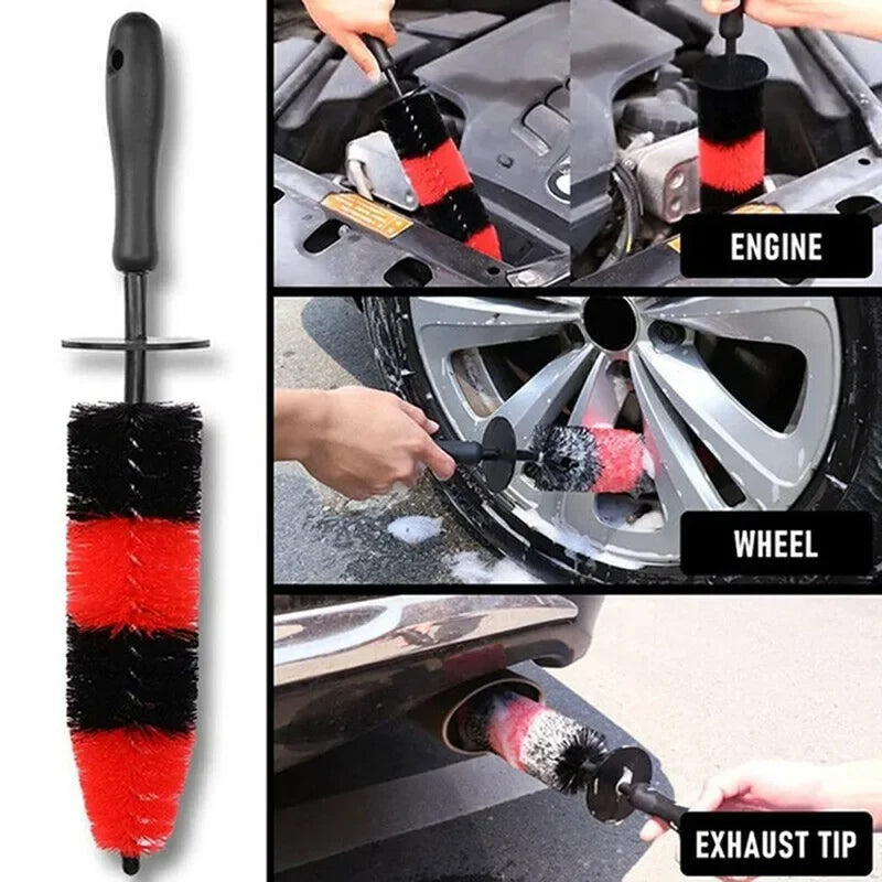 Tool engine grille car truck motor detailing brush cleaner car wheel brush wheel rim