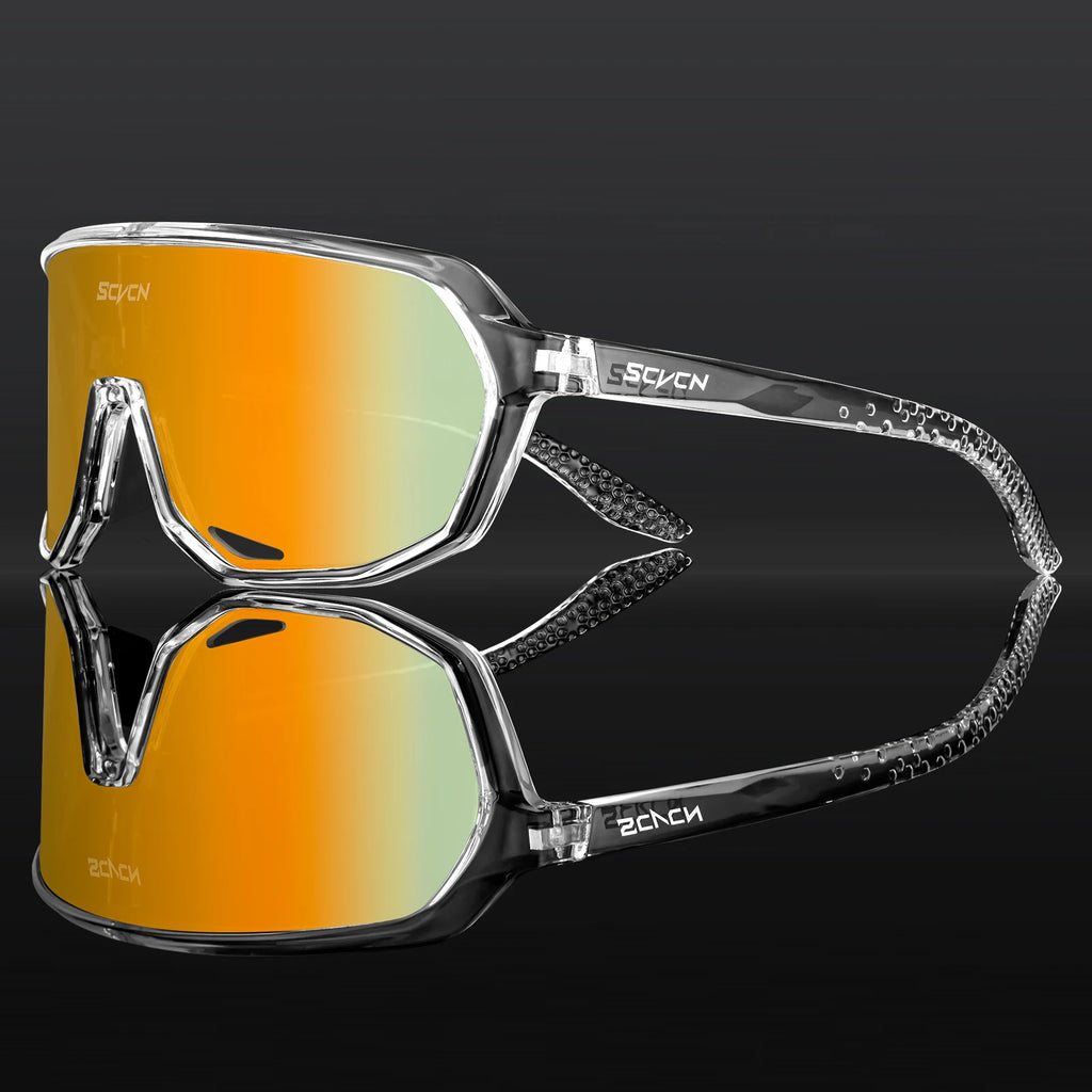 SCVCN UV400 HD Hiking Sports Sunglasses Stylish Outdoor Windproof Glasses Cycling Running and Rock Climbing Driving Sunglasses