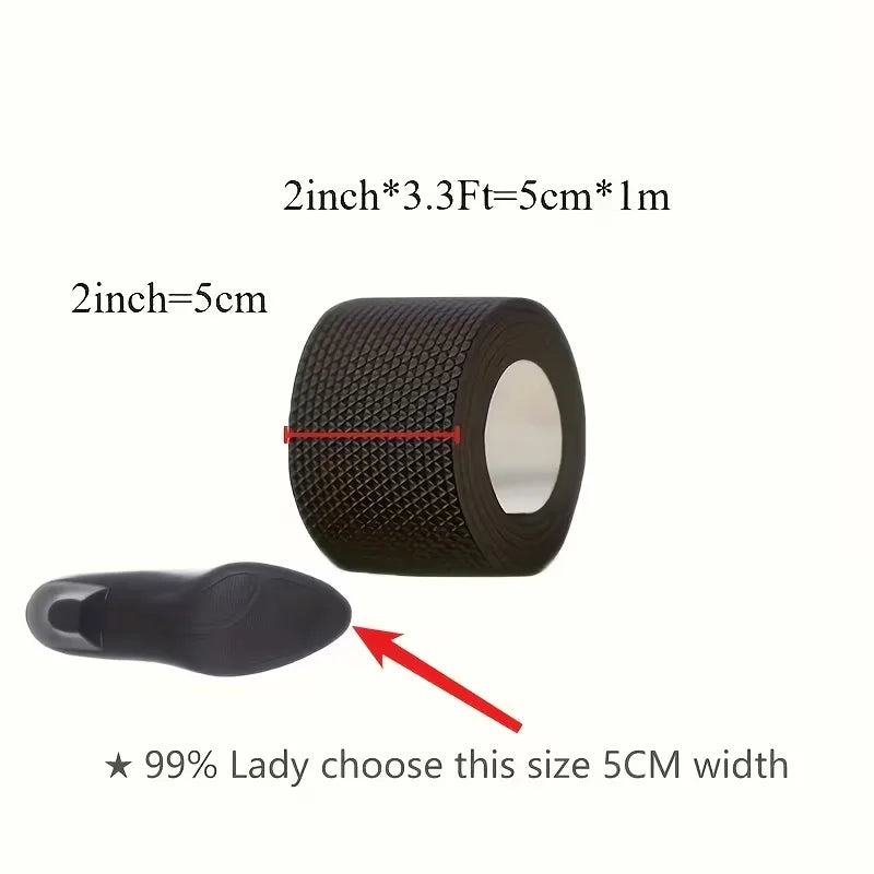 Self-Adhesive Shoe Sole Protector Non-Slip Noise-Reducing Repair Tape for High Heels Sneakers Sandals Anti-Wear Sticker