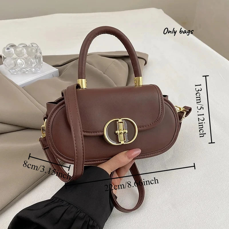 High Quality Niche Design Bag New Fashionable and Versatile Apple Lock Crossbody Bag Stylish Handbag
