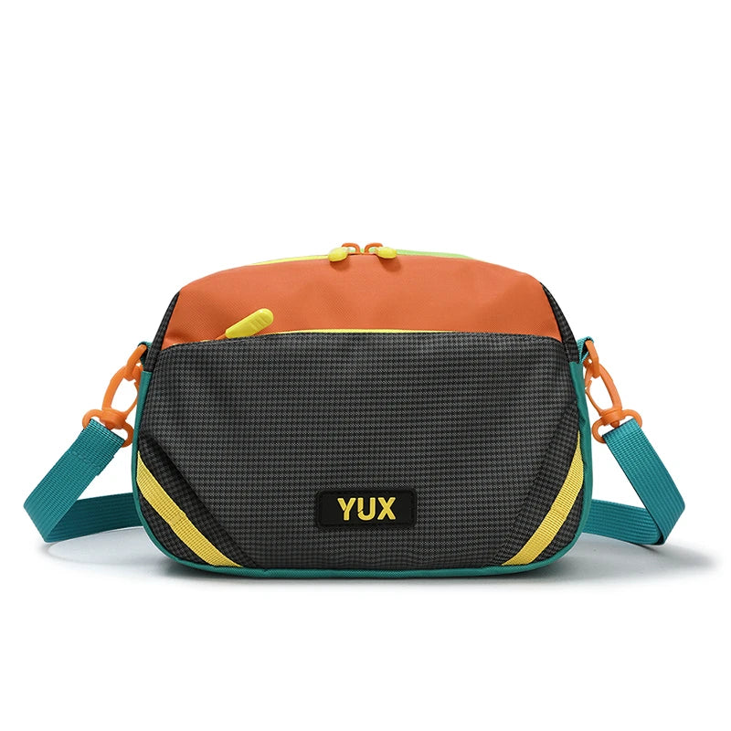 Women's Multi-Color Lightweight Nylon Crossbody Bag Casual Small Backpack Outdoor Sport Travel Daypack Colorblock Fashion Phone
