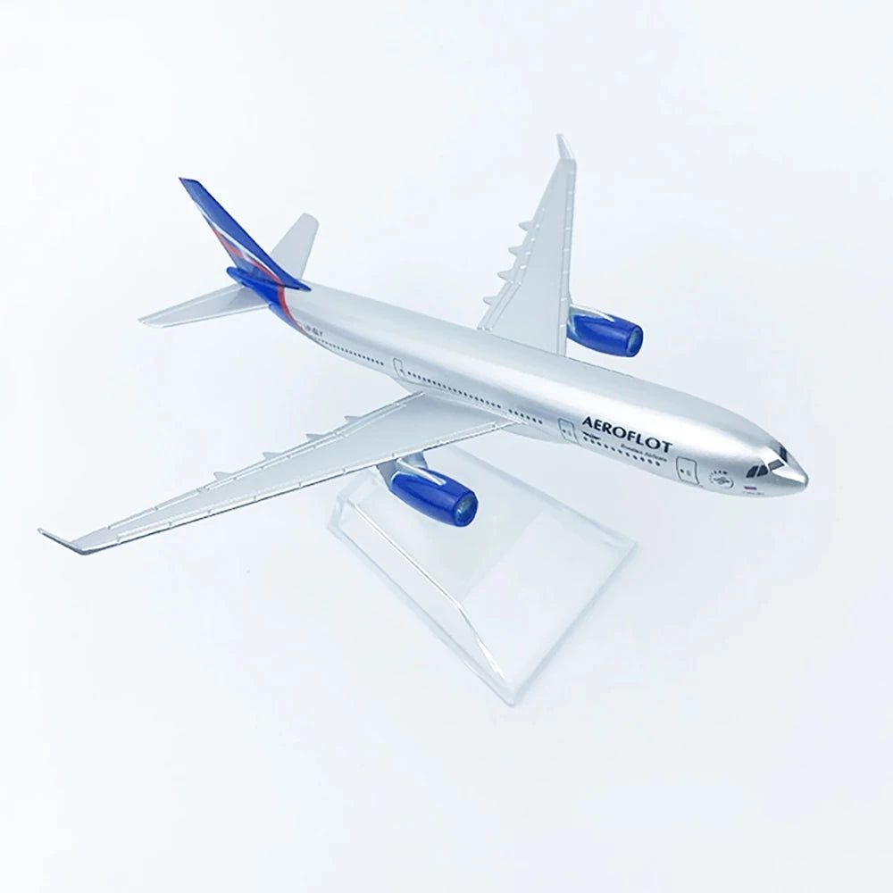 Aeroflot Model Plane Series 16cm Russian Airlines scale aircraft Siberia S7 Airplane Model Metal A320 /A330/A350/Mc-21 Plane Toy