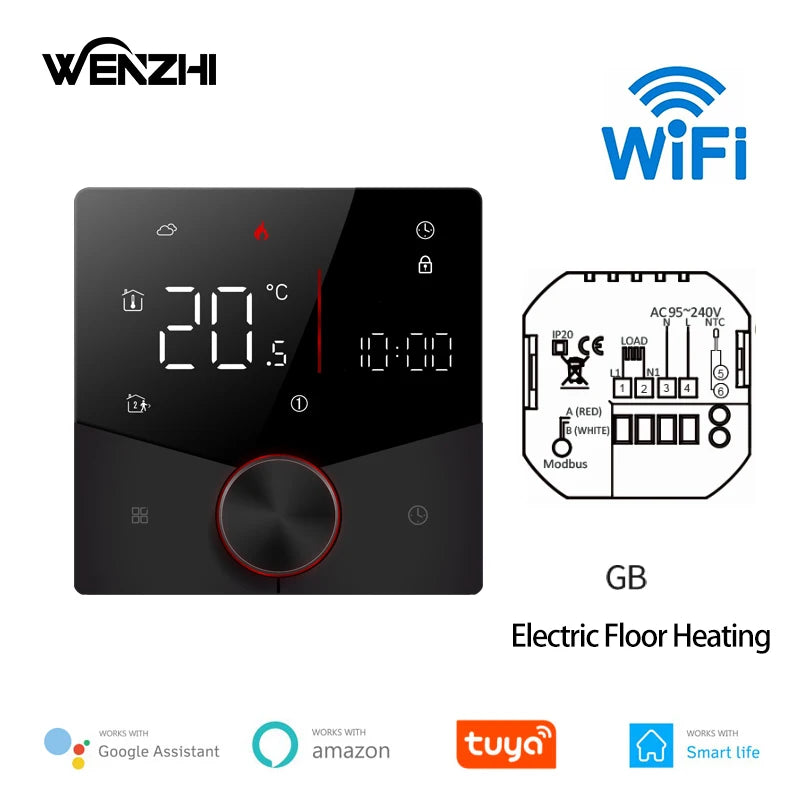 ZigBee/Wifi Warm Floor Room Heating Thermostat Temperature Controller For Water/Electric/Gas Boiler Tuya Smart Life Alexa Home