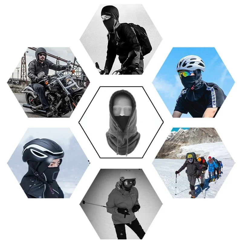kkjoy Face Mask Thermal Neck Warmer Hood Snood Windproof Ski Cap for Winter Outdoor Sports Cycling Running Travel